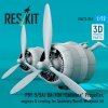 RESKIT RSU72-0310 PBY-5/5A/ OA-10A Catalina Propeller, engines & cowling for Academy/Revell/Wolfpack kit (3D printed) 1/72